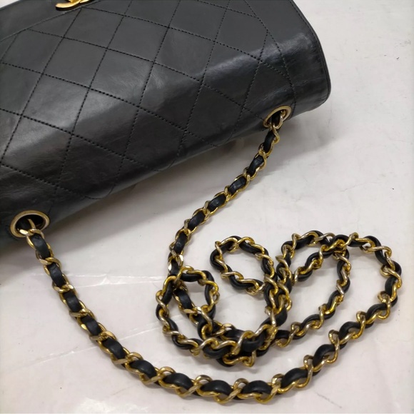 CHANEL DIANA SMALL Single Flap RARE Quilted Logo Lambskin Chain Bag - Picture 8 of 13